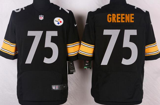 Nike Pittsburgh Steelers 75 Joe Greene Elite Black NFL Jerseys