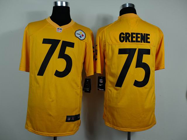 Nike Pittsburgh Steelers 75 Joe Greene yellow game NFL Jerseys