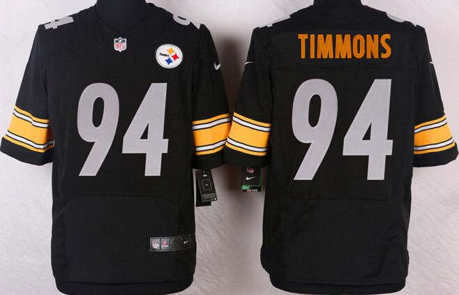 Nike Pittsburgh Steelers 94 Lawrence Timmons elite Black NFL Jerseys