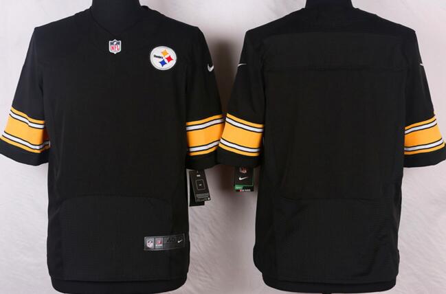 Nike Pittsburgh Steelers Blank Elite Black NFL Jerseys