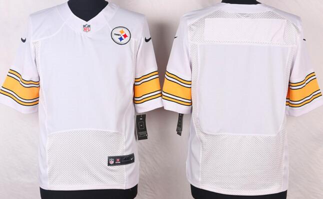 Nike Pittsburgh Steelers Blank Elite White NFL Jerseys