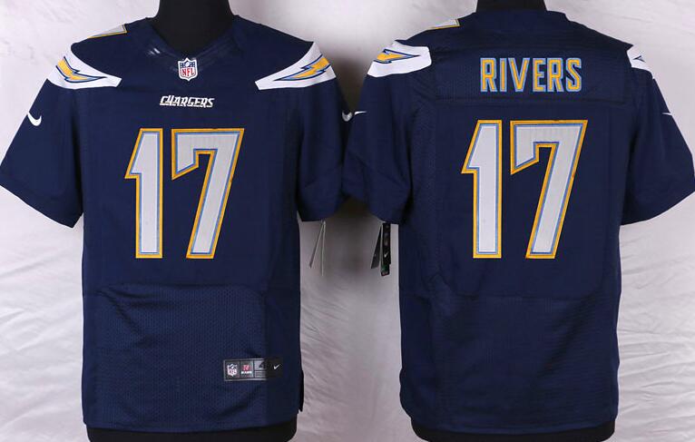 Nike San Diego Chargers 17 Philip Rivers elite blue Jerseys