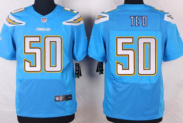 Nike San Diego Chargers 50 Manti Te'o blue elite Jersey