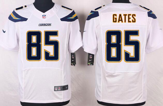 Nike San Diego Chargers 85 Antonio Gates elite white Jersey