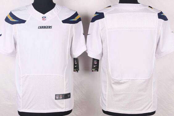 Nike San Diego Chargers Blank Elite White NFL Jerseys