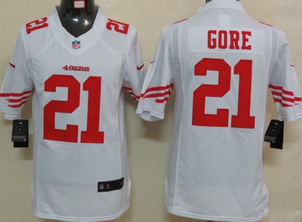 Nike San Francisco 49ers 21 Gore White Limited Jersey