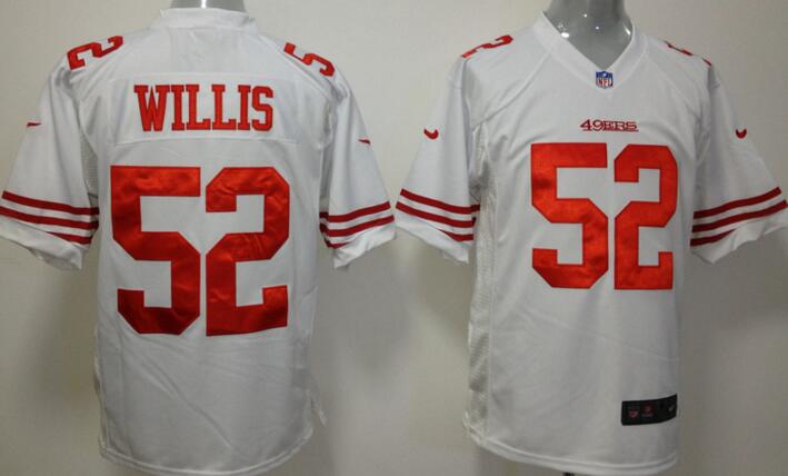 Nike San Francisco 49ers 52 Patrick Willis Game White NFL Jersey