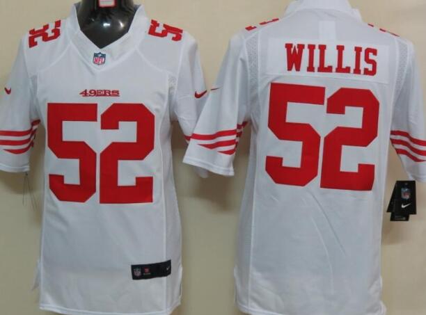 Nike San Francisco 49ers 52 Willis White Limited Jersey