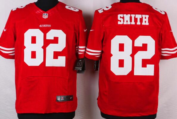 Nike San Francisco 49ers 82 Torrey Smith Elite red NFL Jerseys