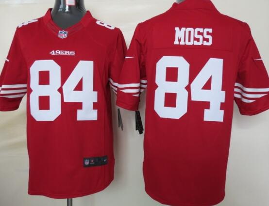 Nike San Francisco 49ers 84 Moss Red Limited Jersey