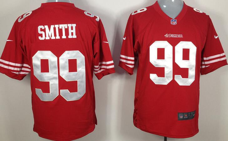 Nike San Francisco 49ers 99 Aldon Game Red NFL Jerseys