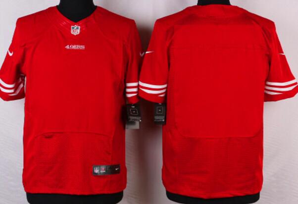 Nike San Francisco 49ers Blank Elite Red NFL Jerseys