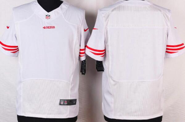 Nike San Francisco 49ers Blank Elite White NFL Jerseys
