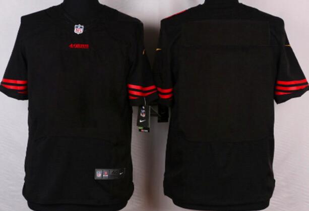 Nike San Francisco 49ers blank black elite nfl jersey