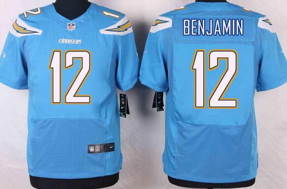 Nike San diego chargers 12 benjamin skyblue elite nfl jerseys