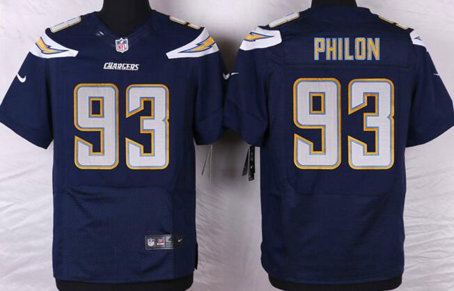 Nike San diego chargers 93 philon blue elite nfl jerseys