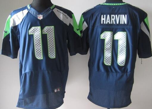 Nike Seattle Seahawks 11 Percy Harvin Elite Blue jerseys