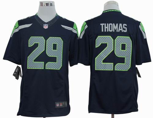 Nike Seattle Seahawks 29 thomas blue Limited Jersey