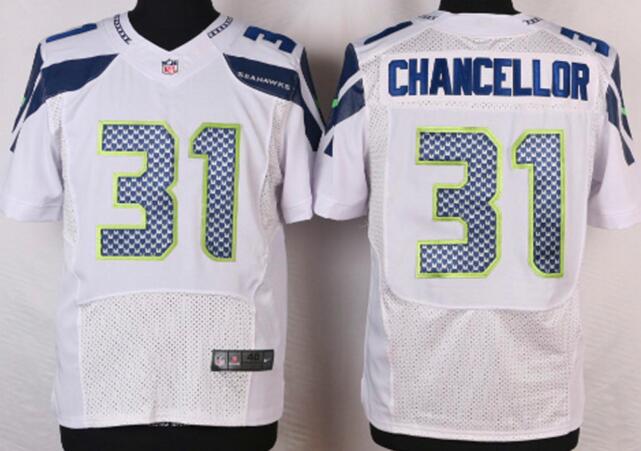 Nike Seattle Seahawks 31 Kam Chancellor Elite White NFL Jersey