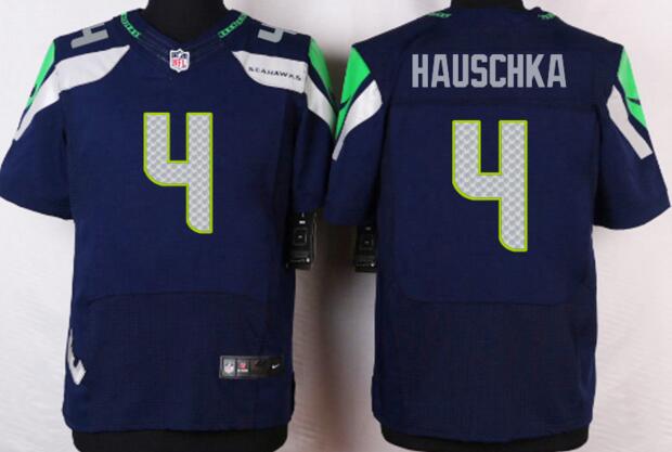 Nike Seattle Seahawks 4 Steven Hauschka Elite Blue NFL Jersey