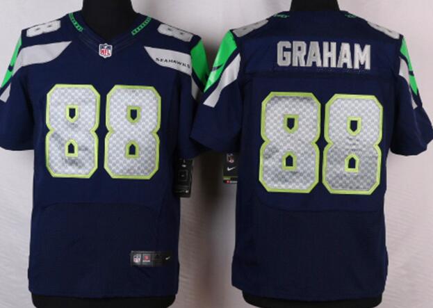 Nike Seattle Seahawks 88 Jimmy Graham Elite blue NFL Jerseys