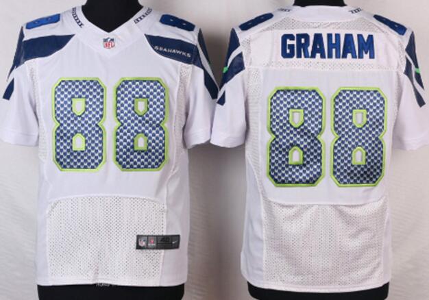 Nike Seattle Seahawks 88 Jimmy Graham Elite white NFL Jerseys