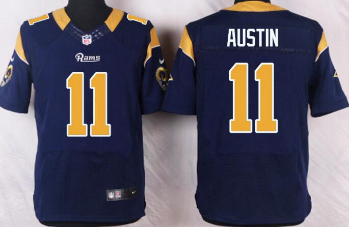 Nike St. Louis Rams 11 Tavon Austin Elite blue football men Jersey