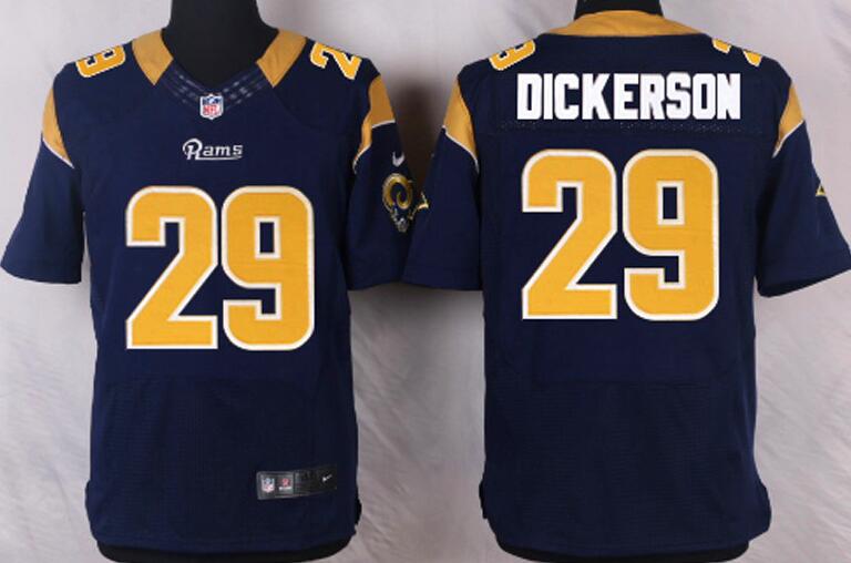 Nike St. Louis Rams 29 Eric Dickerson elite blue football men jersey