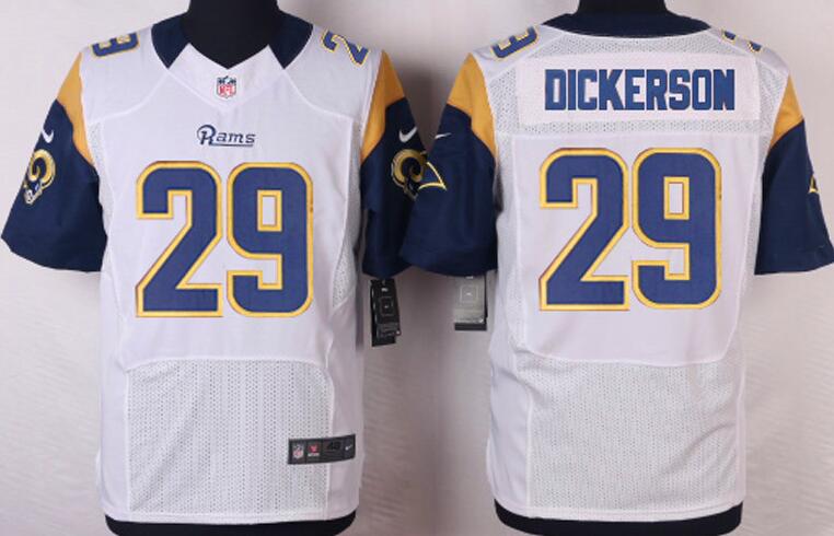 Nike St. Louis Rams 29 Eric Dickerson elite white football men jersey