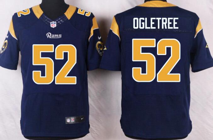 Nike St. Louis Rams 52 Alec Ogletree Elite blue football men Jerseys