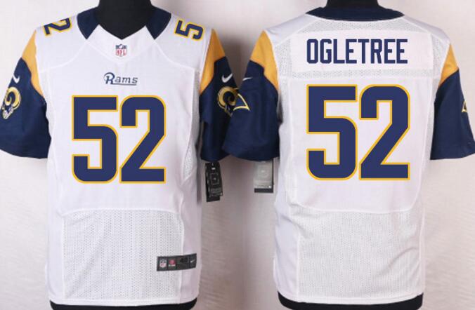 Nike St. Louis Rams 52 Alec Ogletree Elite white football men Jerseys