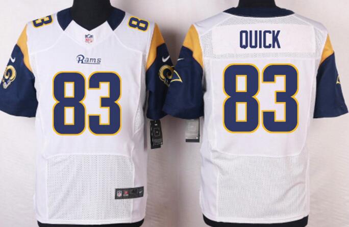 Nike St. Louis Rams 83 Brian Quick men Elite white NFL football Jerseys