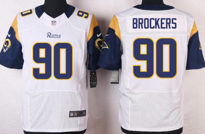 Nike St. Louis Rams 90 Michael Brockers Dark white football men Elite Jerseys