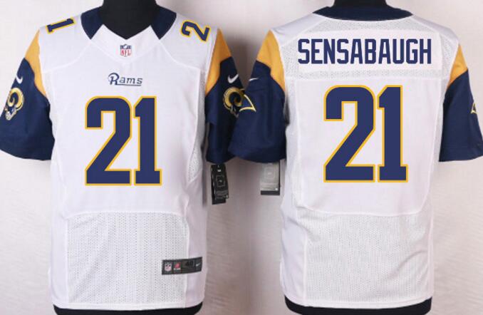 Nike St.Louis Rams 21 Coty Sensabaugh white elite football men Jerseys