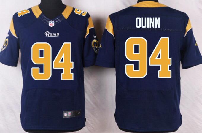 Nike St.Louis Rams 94 Robert Quinn Blue men elite nfl football jerseys