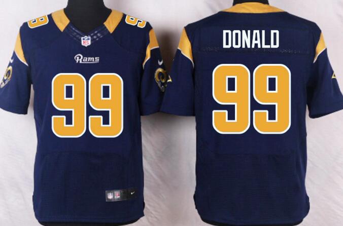 Nike St.Louis Rams 99 Aaron Donald Blue elite men NFL football Jerseys