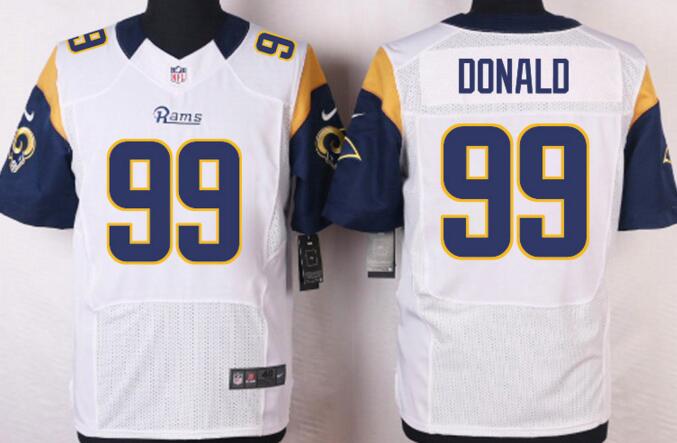 Nike St.Louis Rams 99 Aaron Donald white elite men NFL football Jerseys