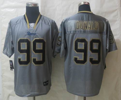 Nike St.Louis Rams 99 Donald Lights Out Grey Elite Jerseys