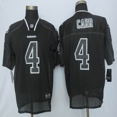 Nike Tennessee Raiders 4 Carr Lights Out Black Elite Jerseys