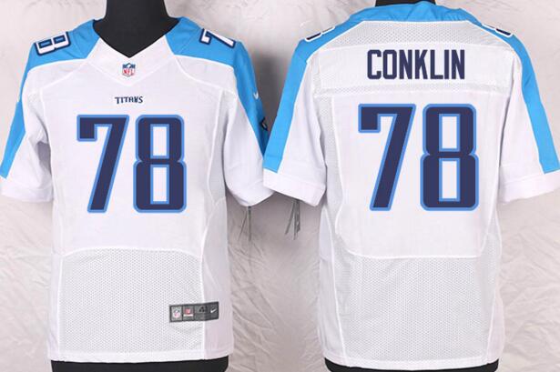 Nike Tennessee Titans 78 Jack Conklin white elite NFL Jerseys