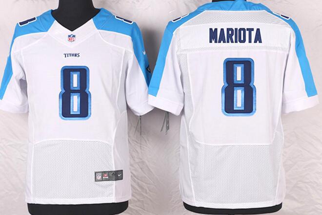 Nike Tennessee Titans 8 Marcus Mariota white Colors Elite Jerseys