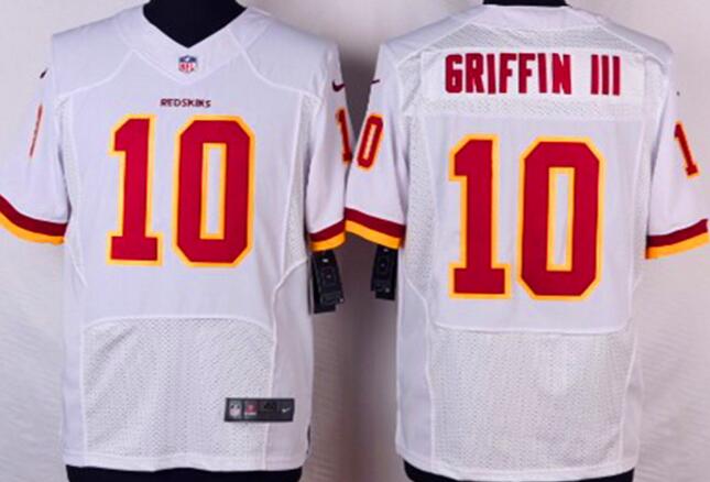 Nike Washington Redskins 10 Robert Griffin III white elitefootball jerseys