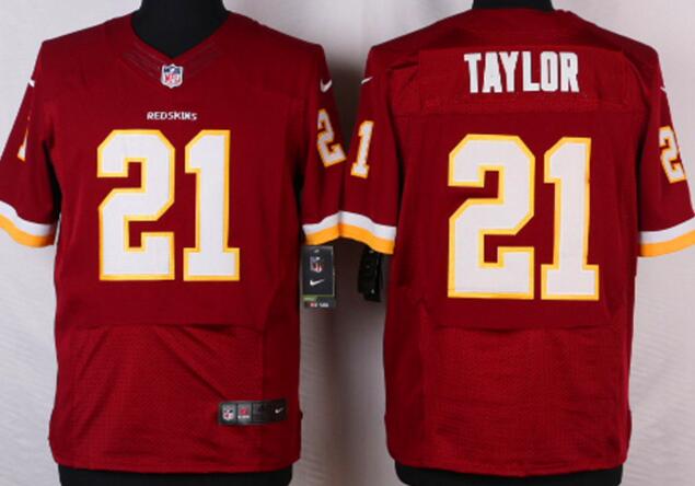 Nike Washington Redskins 21 Sean Taylor Elite red NFL Jerseys