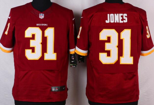 Nike Washington Redskins 31 Jones elite Red NFL Jerseys