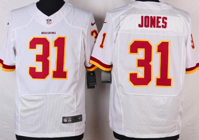 Nike Washington Redskins 31 Jones elite white NFL Jerseys