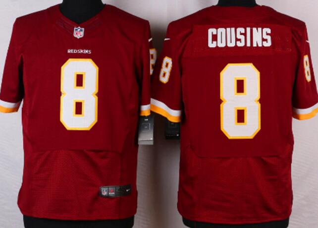 Nike Washington Redskins 8 Kirk Cousins red elite nfl Jerseys