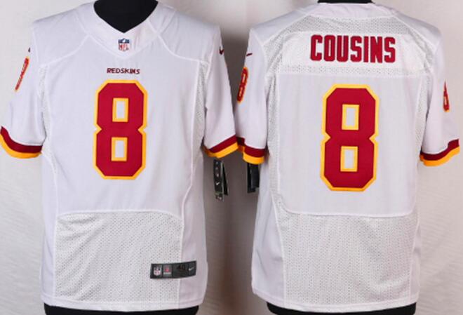 Nike Washington Redskins 8 Kirk Cousins white elite nfl Jerseys