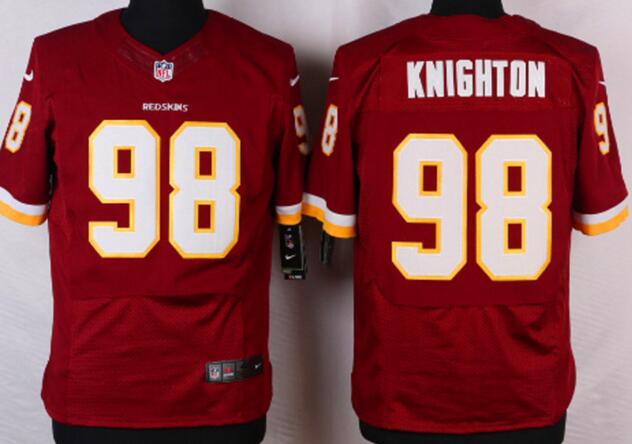 Nike Washington Redskins 98 KNIGHTOM Elite Red football jerseys