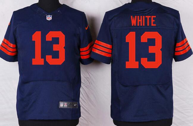 Nike chicago bears 13 Kevin White dark blue elite nfl jerseys