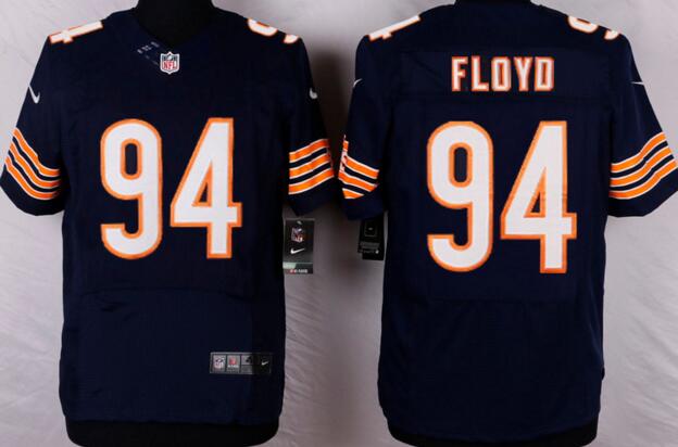 Nike chicago bears 94 Leonard Floyd dark blue elite nfl jerseys